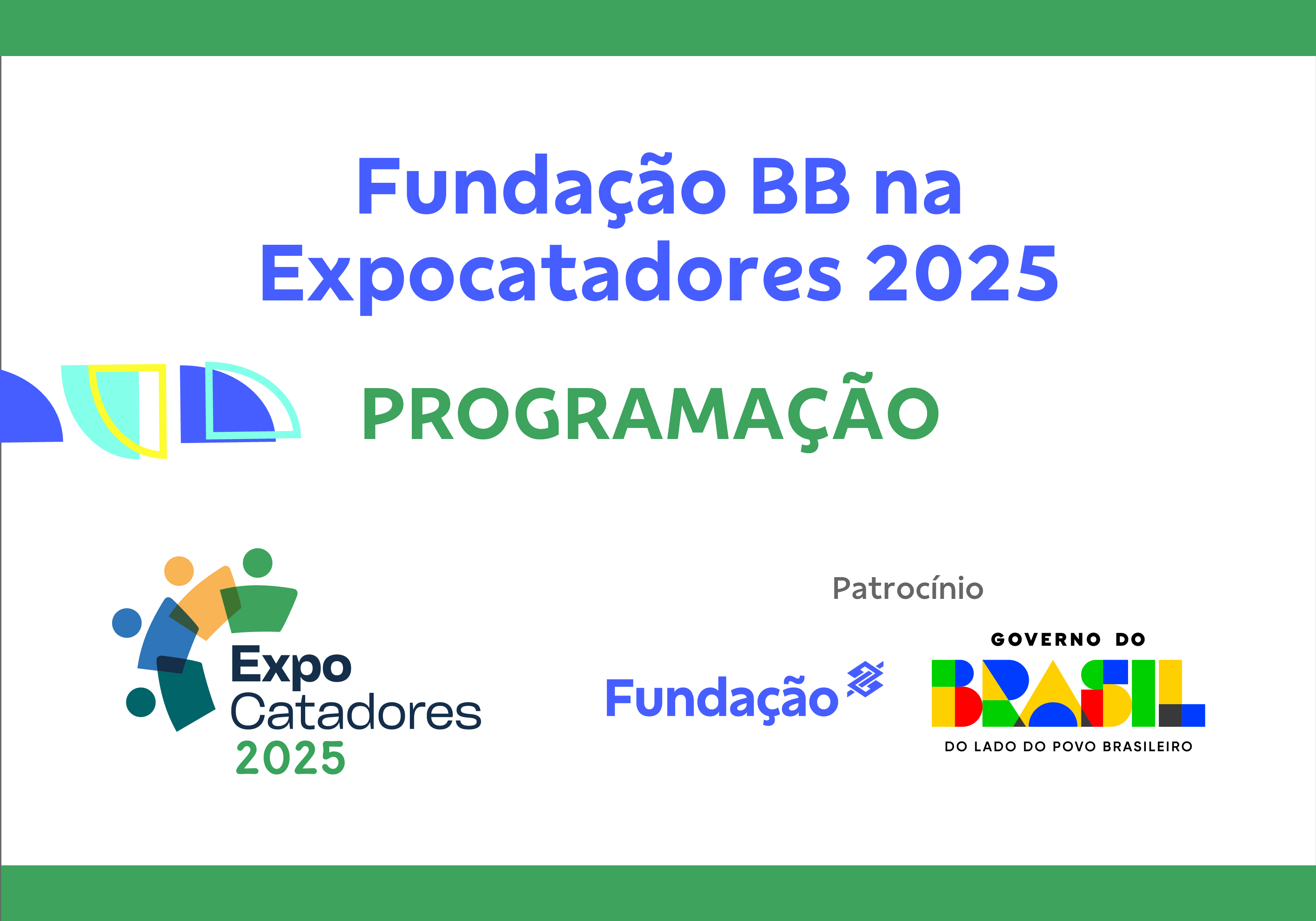 Banner Site Programação Fundação BB na Expocatadores
